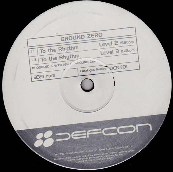 Ground Zero : To The Rhythm (12")