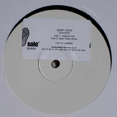 Open Door : Breathe (12", Promo, W/Lbl)