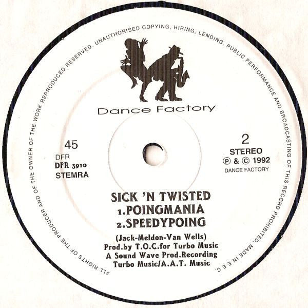 Sick 'N' Twisted : Poing... Yemama (12")