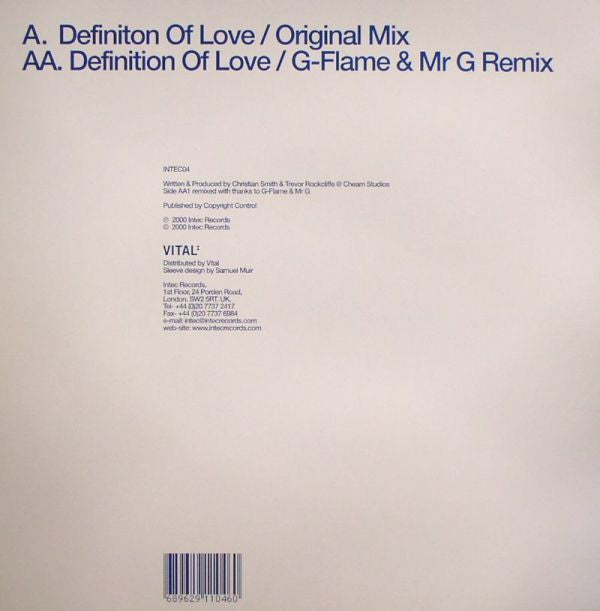 Destination : Definition Of Love (12")