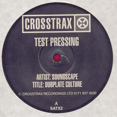 Soundscape (6) : Dubplate Culture (12", S/Sided, TP)