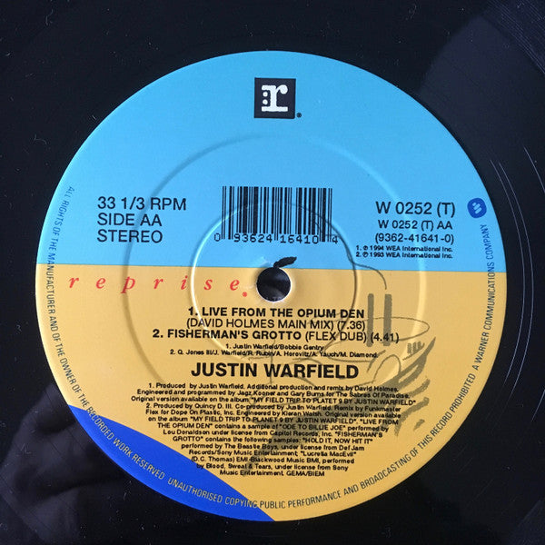 Justin Warfield : Pick It Up Y'All / Live From The Opium Den (12")