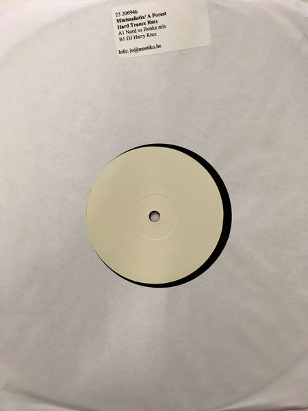 Minimalistix : A Forest (The Hardtrance Remixes) (12", W/Lbl)