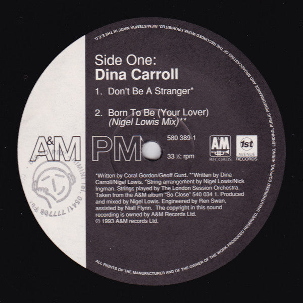 Dina Carroll : Don't Be A Stranger (12")