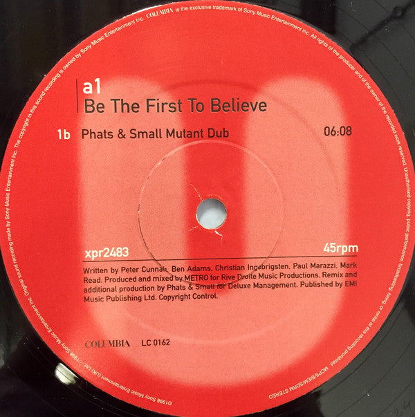A1 : Be The First To Believe (12", Promo)
