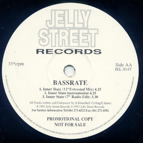 Bassrate : Inner State (12", Promo)