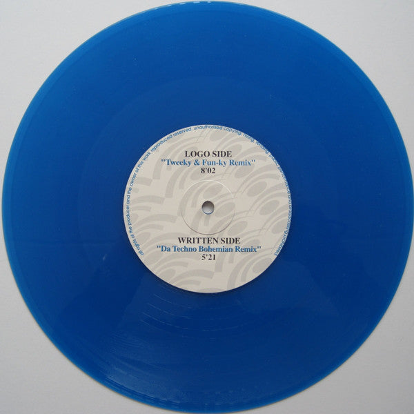 The Difference : Funny Walker (The Remixes) (10", Promo, Blu)