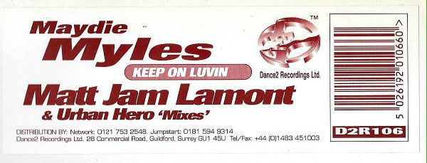Maydie Myles : Keep On Luvin (12")