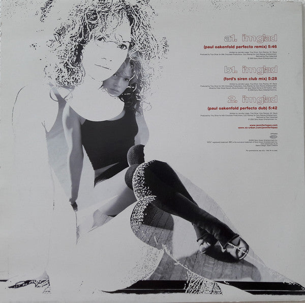 Jennifer Lopez : I'm Glad (12", Promo)
