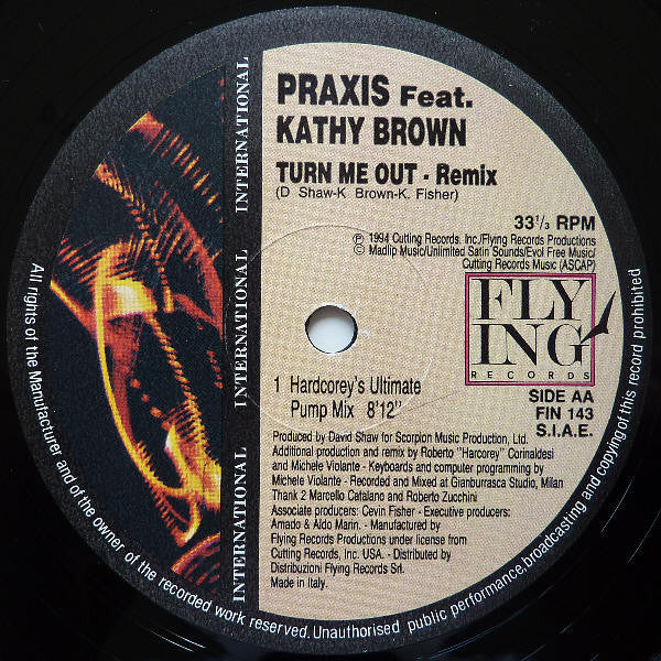 Praxis (2) Feat. Kathy Brown : Turn Me Out - Remix (12")