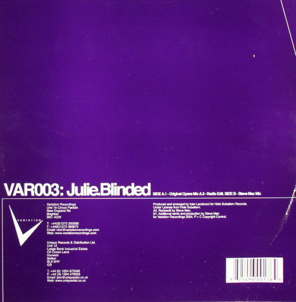 Julie Marghilano : Blinded (12")