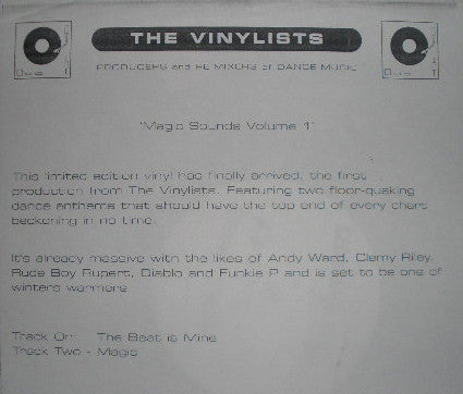 The Vinylists : Magic Sounds Volume 1 (12")