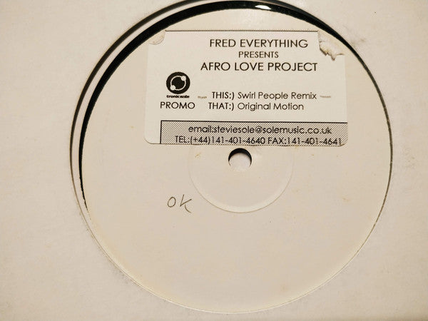 The Afro Love Project : One Love (Swirl People Remixes) (12", W/Lbl, Sti)