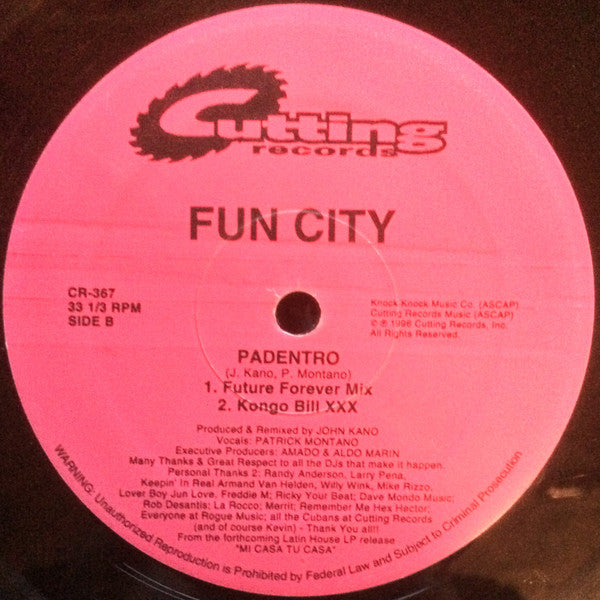 Fun City : Padentro (12")