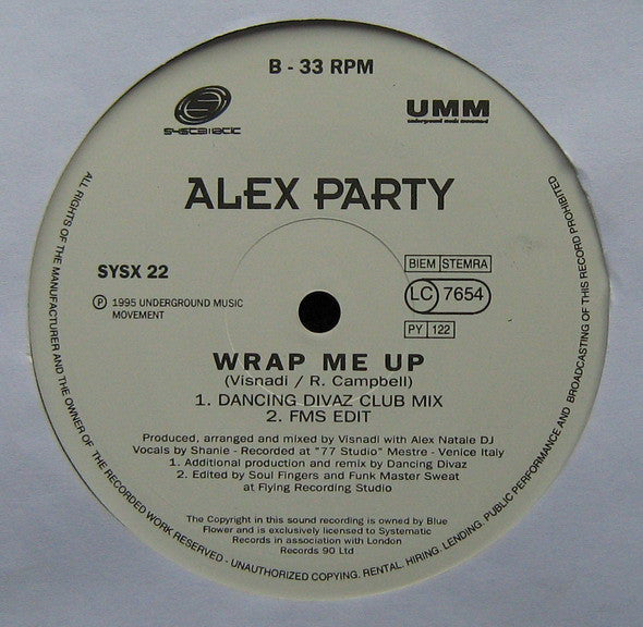 Alex Party : Wrap Me Up (12")