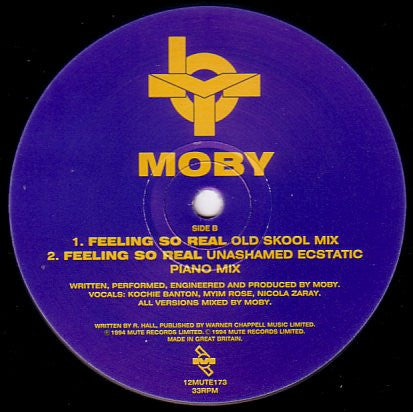 Moby : Feeling So Real (12", Single)