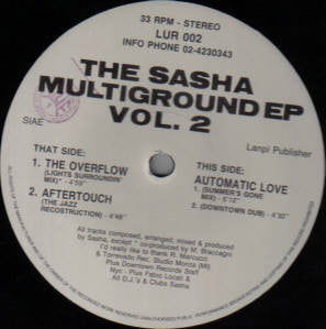 Sasha (2) : The Sasha Multiground EP Vol. 02 (12", EP)