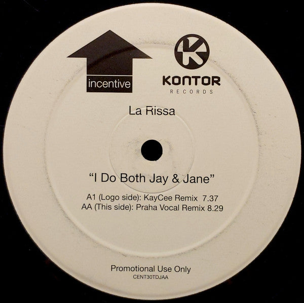 La Rissa : I Do Both Jay & Jane (Includes KayCee & Praha Remixes) (12", Promo)