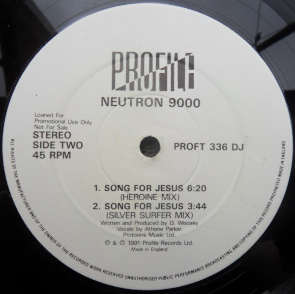 Neutron 9000 : Song For Jesus (12", Promo)