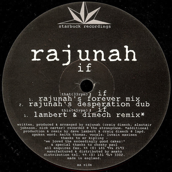 Rajunah : If (12")