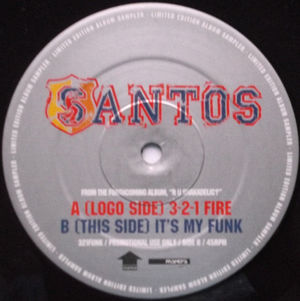 Santos : 3-2-1 Fire (12", Ltd, Promo, Smplr)
