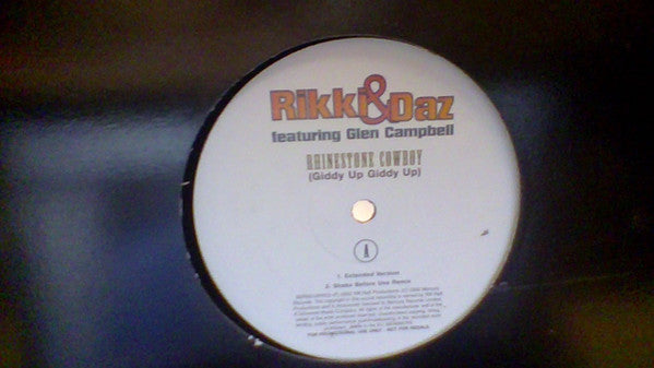 Rikki & Daz : Rhinestone Cowboy (Giddy Up Giddy Up) (12", Promo)