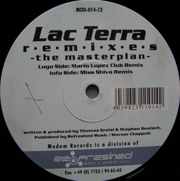 Lac Terra : The Masterplan Remixes (12")
