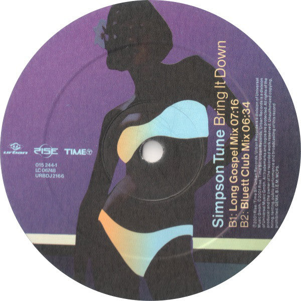 Simpson Tune : Bring It Down (12")