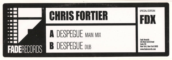 Chris Fortier : Despegue (12", S/Edition)
