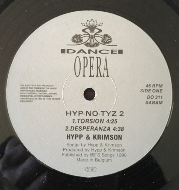 Hypp&Krimson* : Hyp-No-Tyz 2 (12")