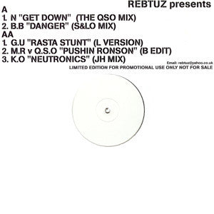 Various : Rebtuz Presents EP 2 (12", Ltd, Unofficial, W/Lbl)