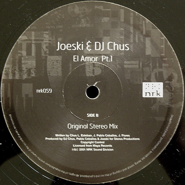 Joeski & DJ Chus* : El Amor Pt.1 (12")