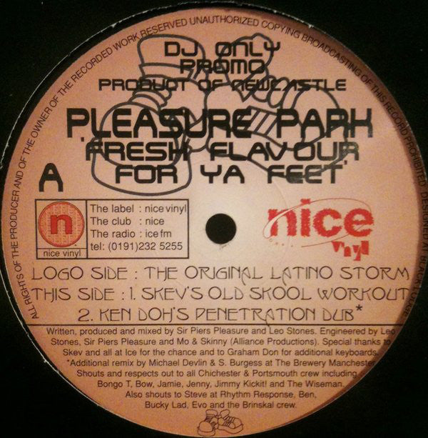 Pleasure Park : Fresh Flavour For Ya Feet (12", Promo)