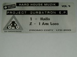 Nathan Garbolt, Nathan Gurbutt : Project Gurbatron E.P. (12", EP, Ltd, Promo, W/Lbl)