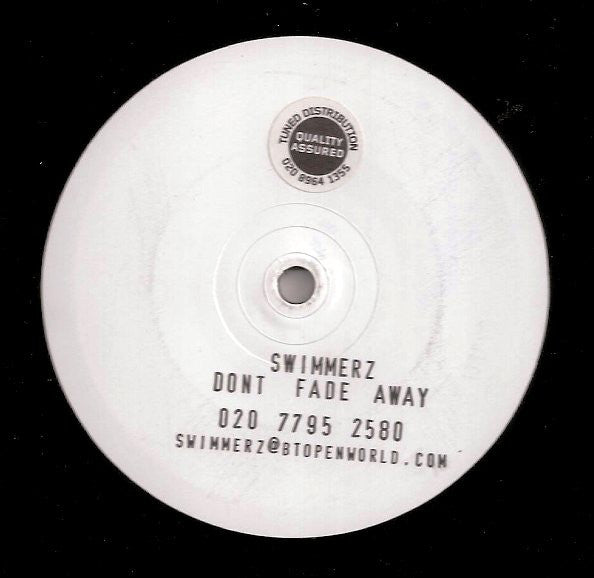 Swimmerz : Don't Fade Away (12", Promo, W/Lbl)
