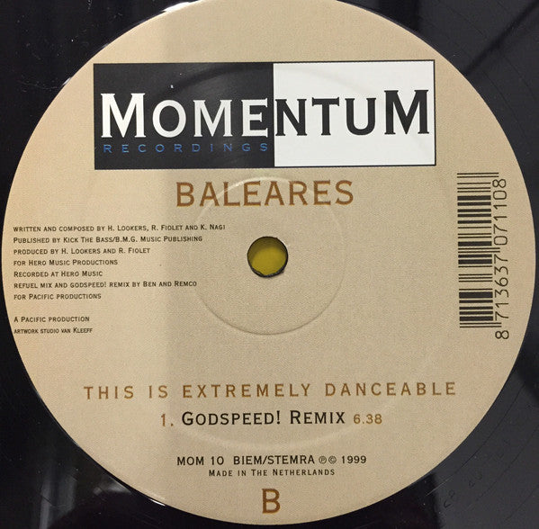Baleares : This Is Extremely Danceable (12")