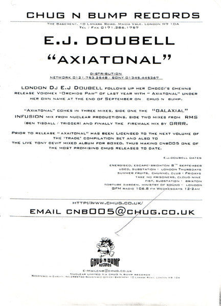 E.J. Doubell* : Axiatonal (12", W/Lbl)