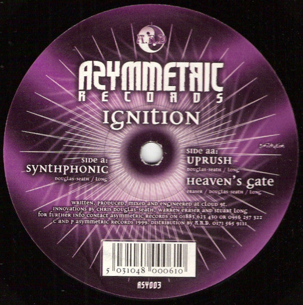 Ignition (6) : Synthphonic / Uprush / Heaven's Gate (12")