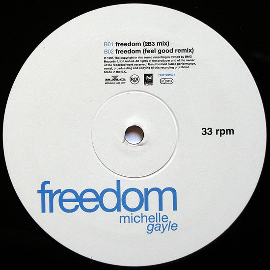 Michelle Gayle : Freedom (12", Single)