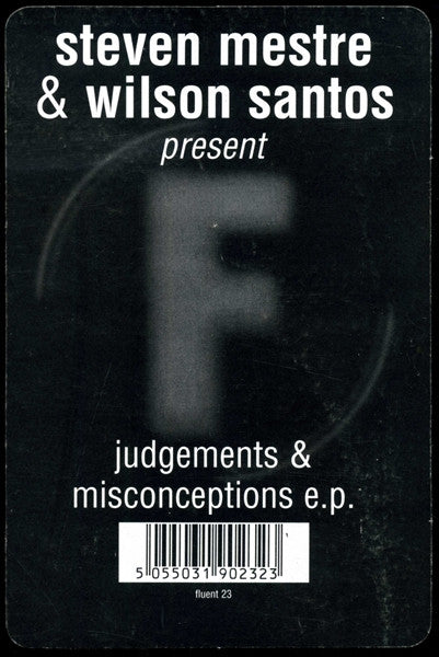 Steven Mestre & Wilson Santos : Judgements & Misconceptions E.P. (12", EP)