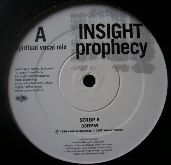 Insight : Prophecy (2x12", Ltd)