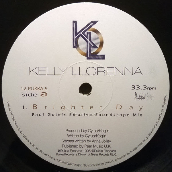 Kelly Llorenna : Brighter Day (12")