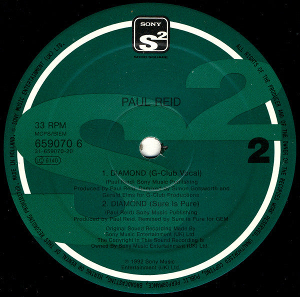 Paul Reid : Diamond / Anthem (12")