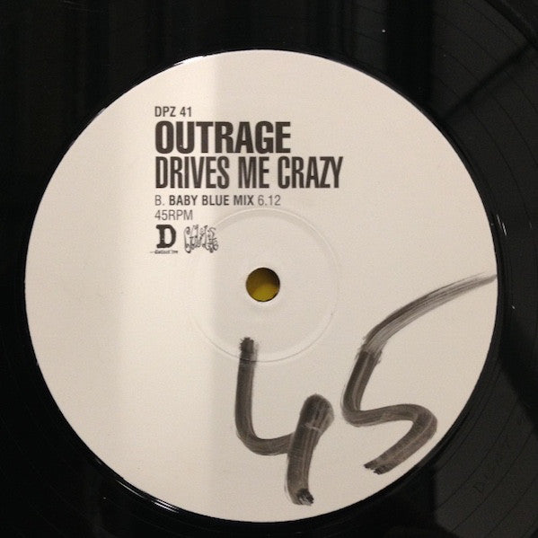 Outrage : Drives Me Crazy (12", Promo)