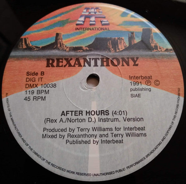 Rexanthony : After Hours (12")