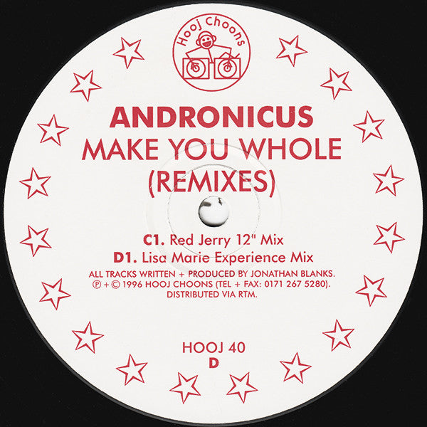 Andronicus : Make You Whole (Remixes) (2x12")