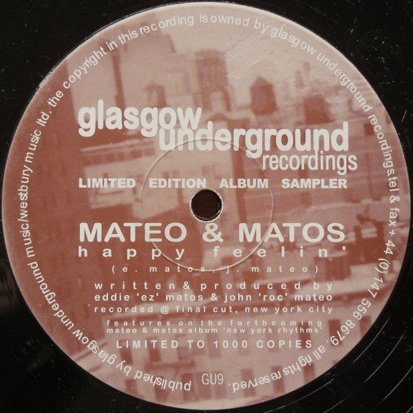 Mateo & Matos : Release The Rhythm / Happy Feelin' (12", Ltd, Smplr)