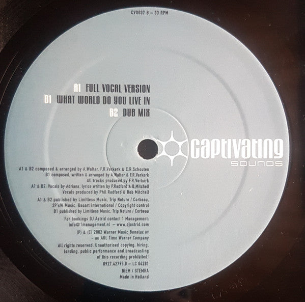 DJ Astrid Presents: Walter Solo : Fire In Your Heart (12")