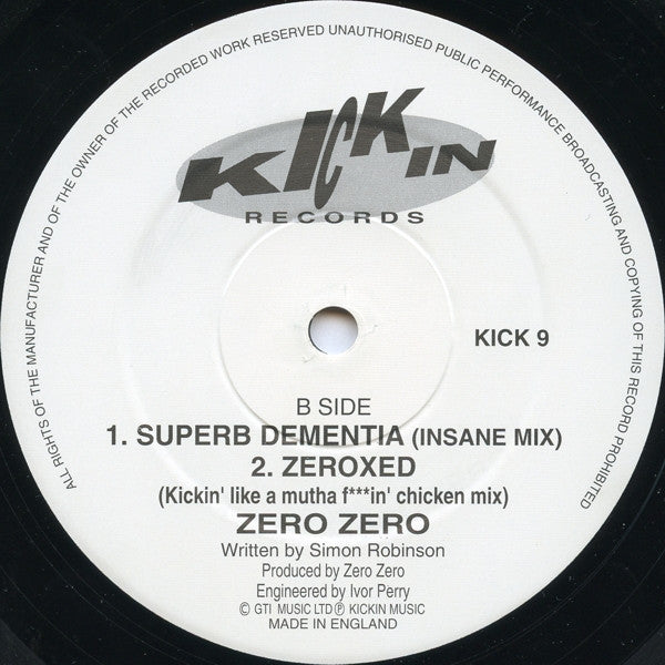Zero Zero : Zeroxed (12")