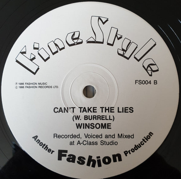 Winsome : Born Free / Can't Take The Lies (12")